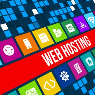 web hosting icons apps symbols 